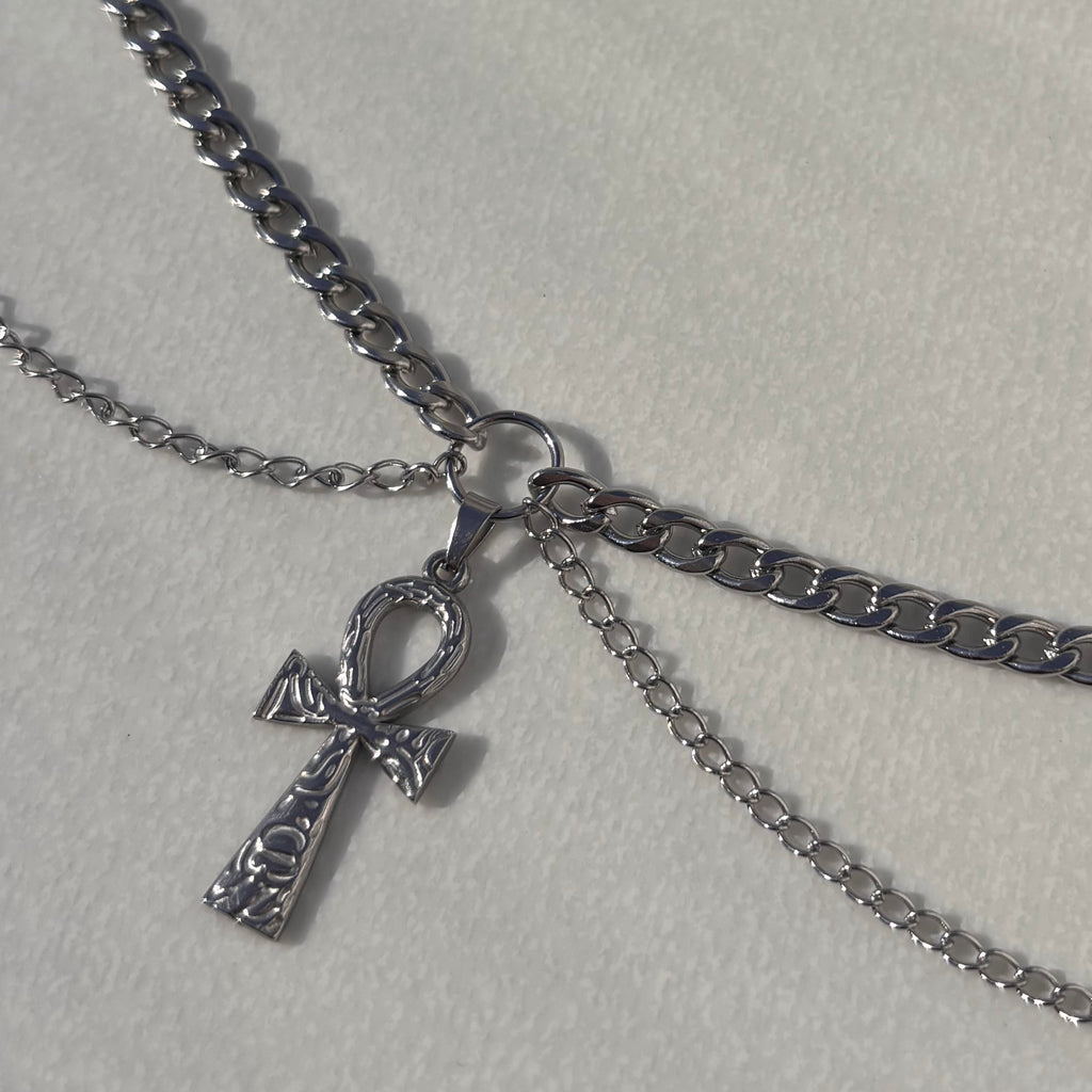 Stainless Steel Ankh Choker