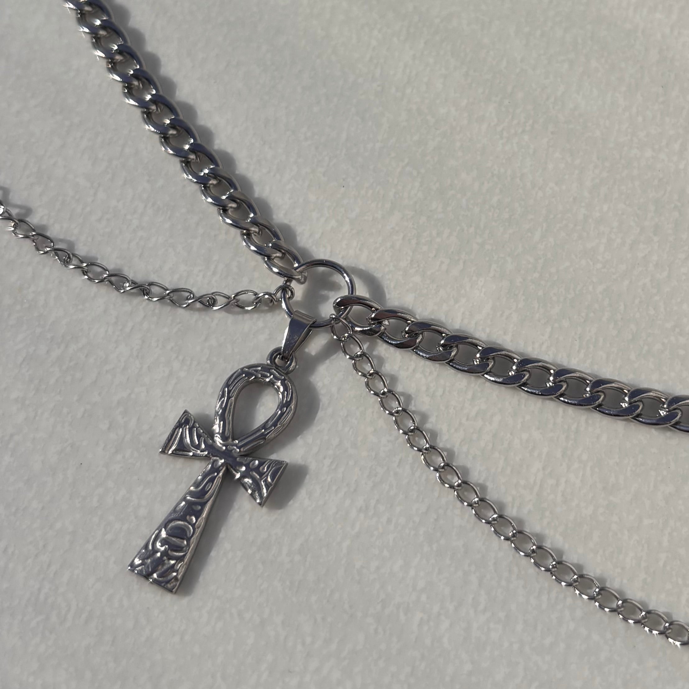 Stainless Steel Ankh Choker