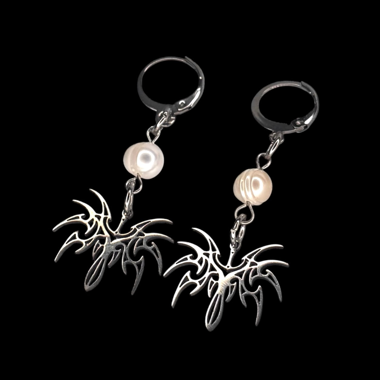 Tribal Freshwater Pearl Earrings