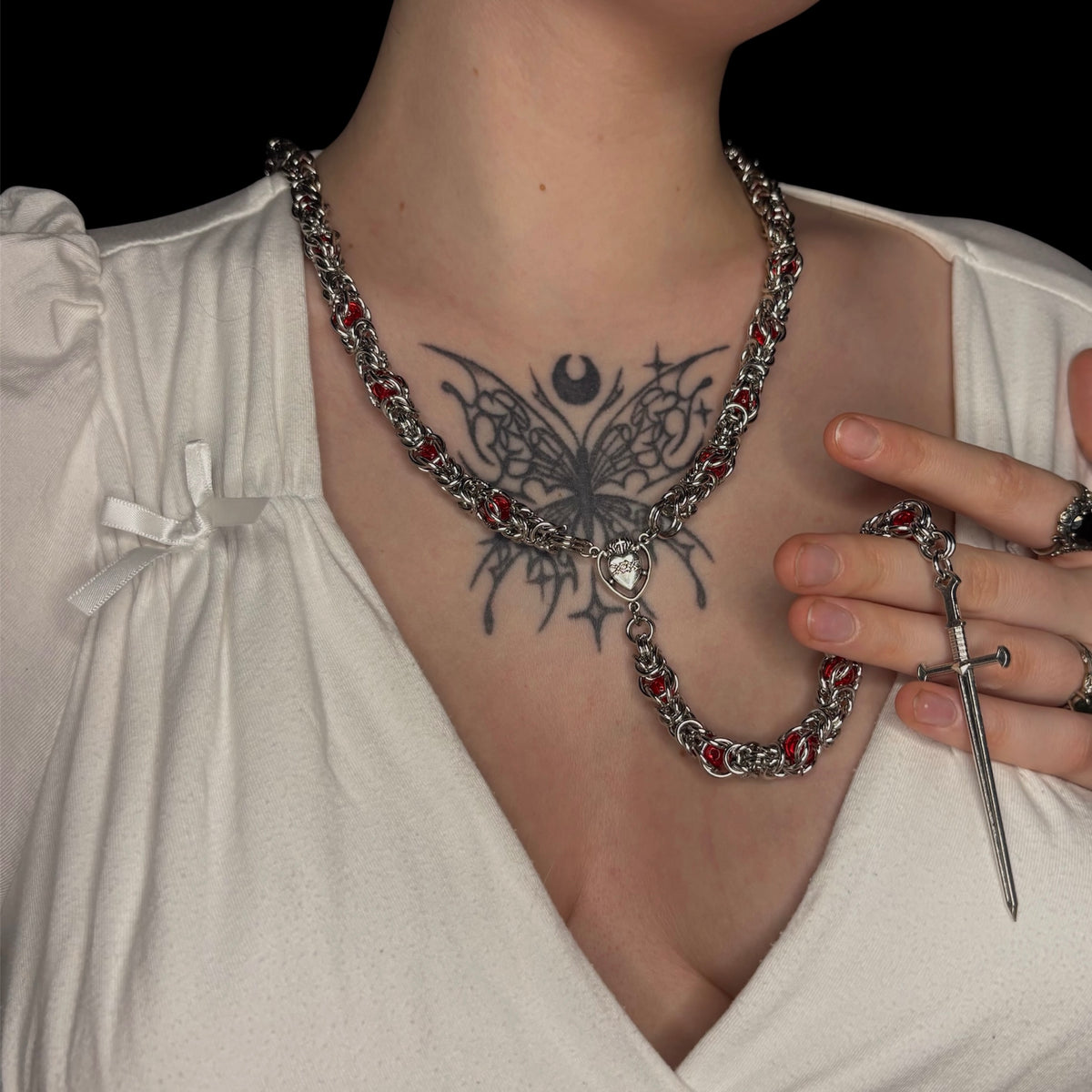 A Kiss Before Dawn Chainmail Rosary