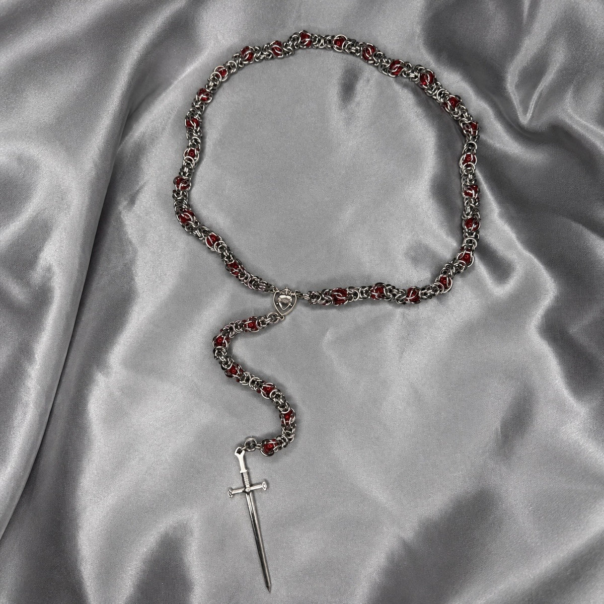 A Kiss Before Dawn Chainmail Rosary
