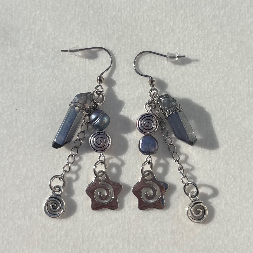 Swirly Star Earrings