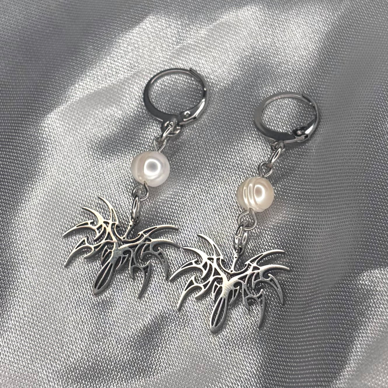 Tribal Freshwater Pearl Earrings