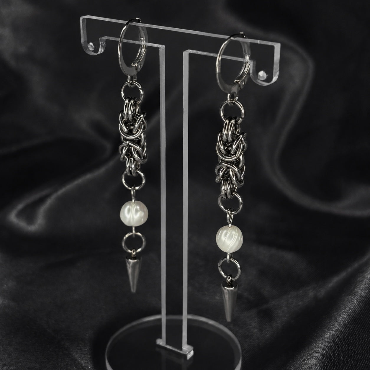Nocturne Chainmail Earrings
