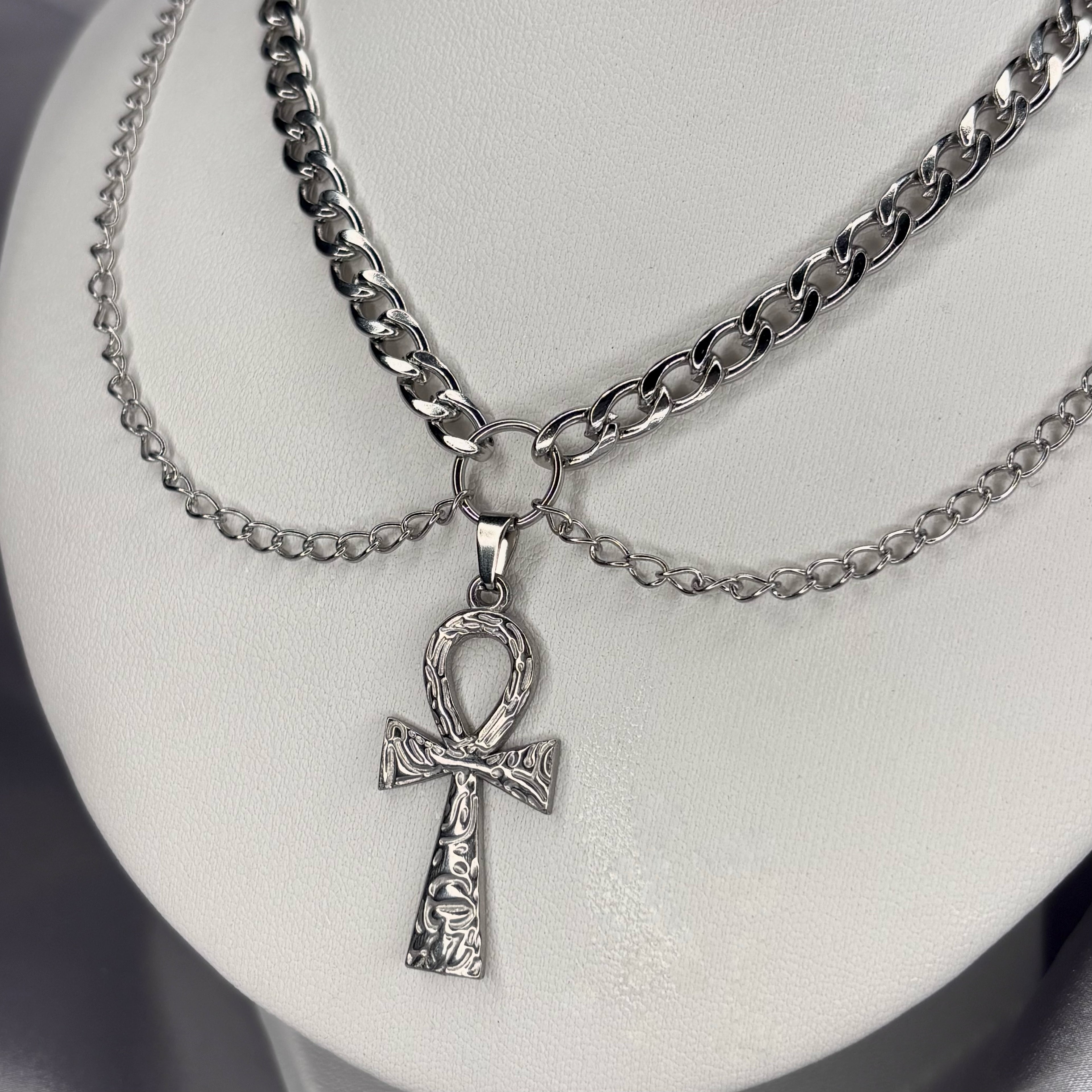 Stainless Steel Ankh Choker