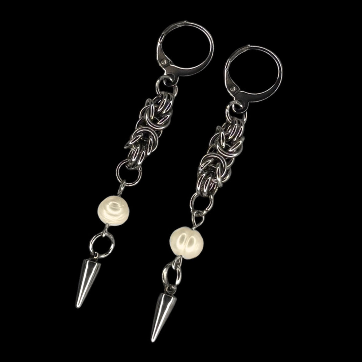 Nocturne Chainmail Earrings
