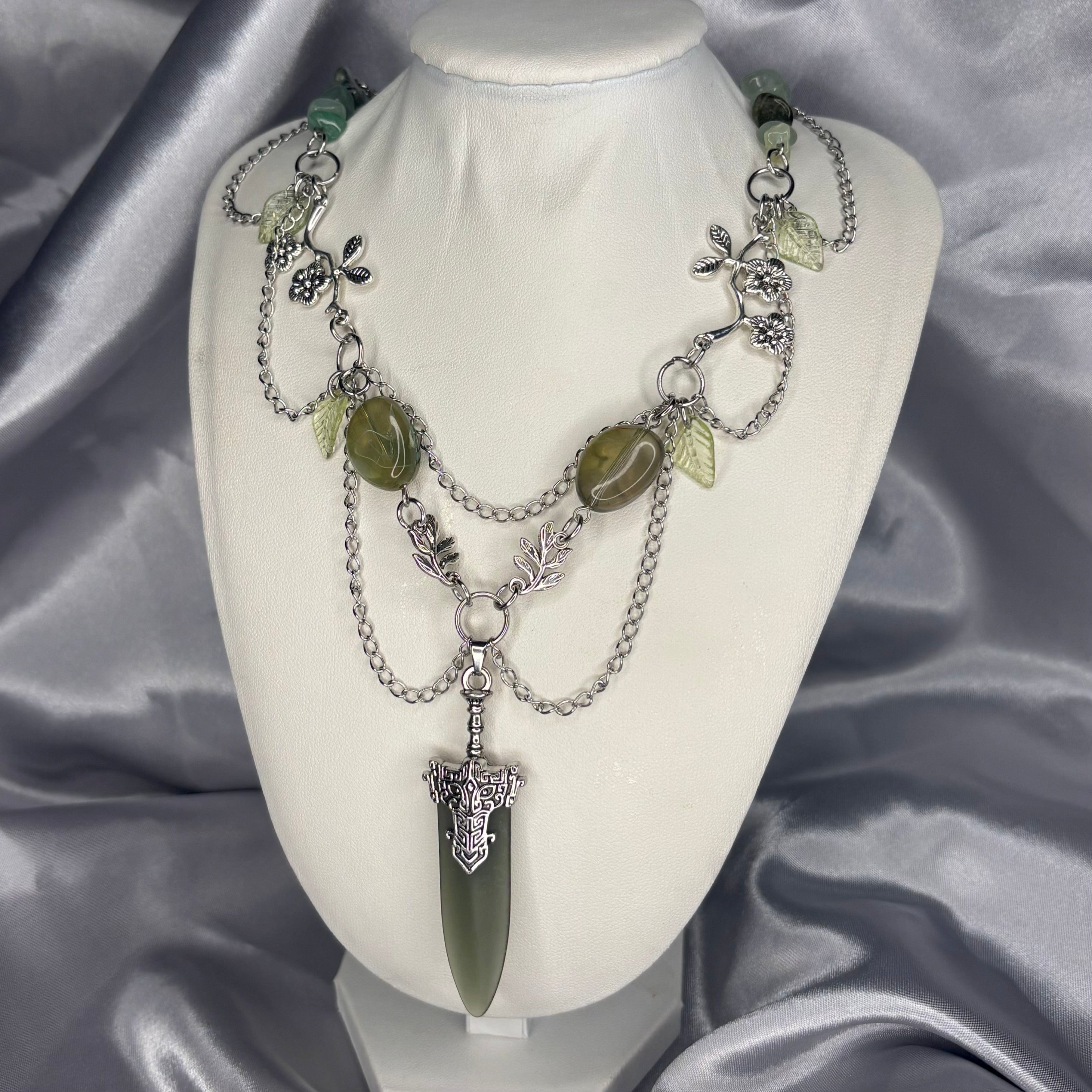 Moss Blade Necklace