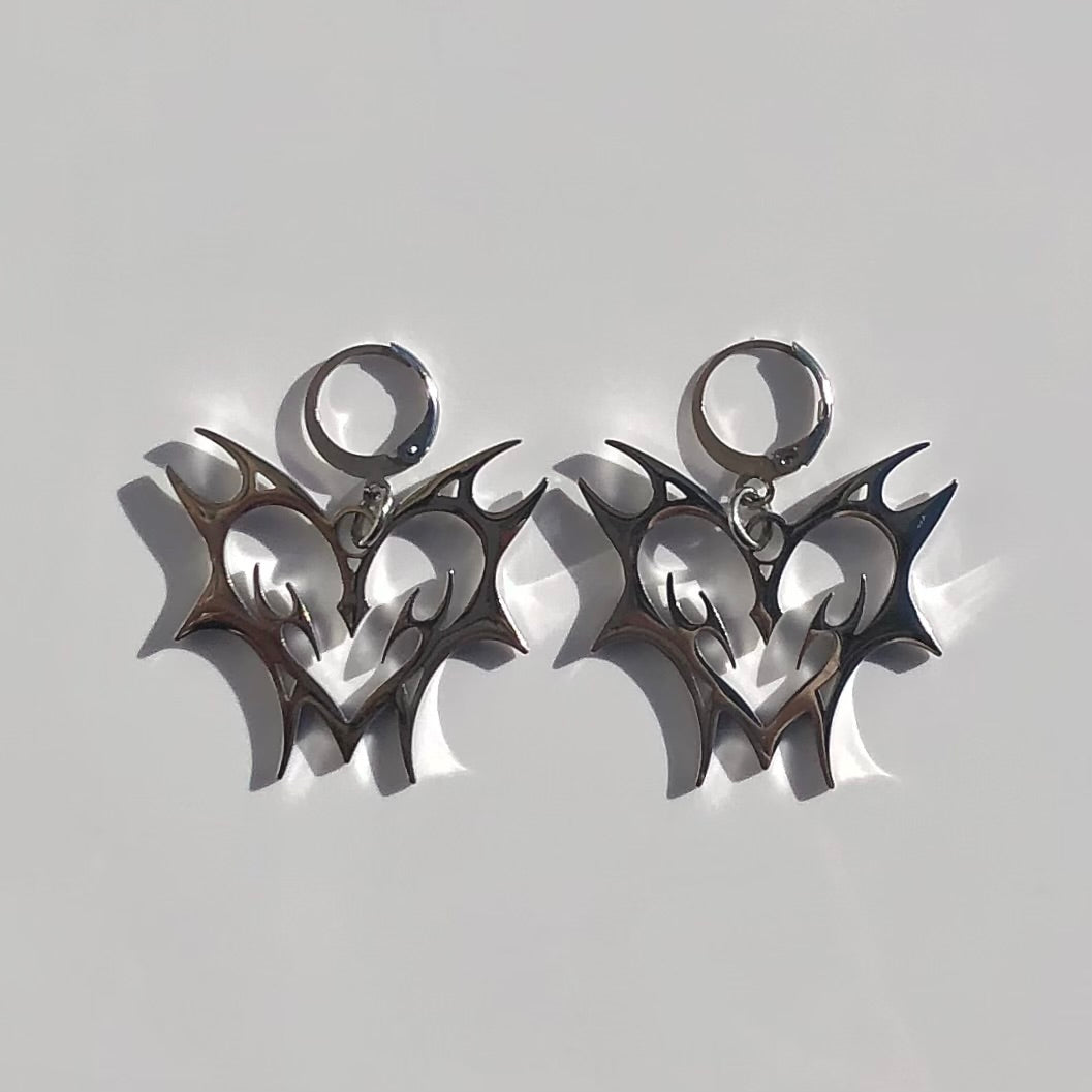 Tribal Heart Earrings