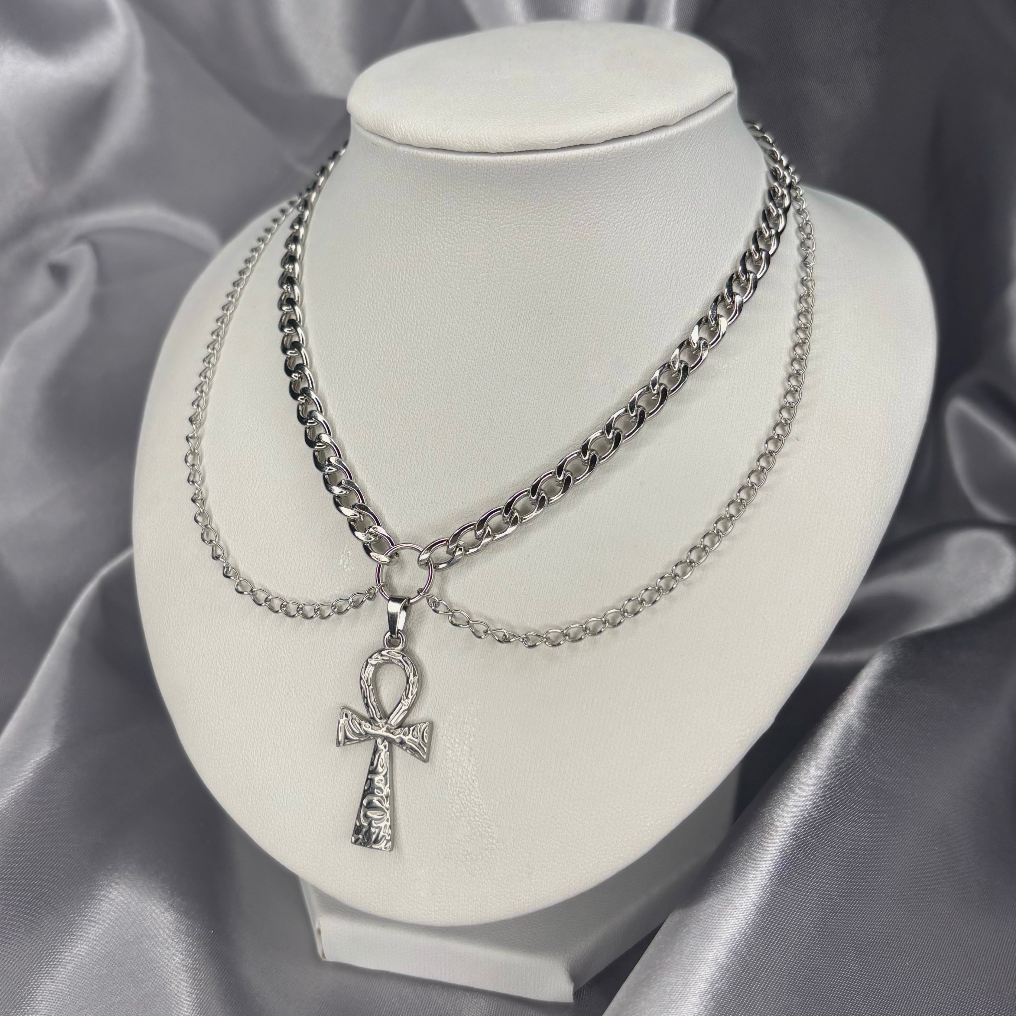 Stainless Steel Ankh Choker