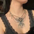 Layered Tribal Heart Necklace