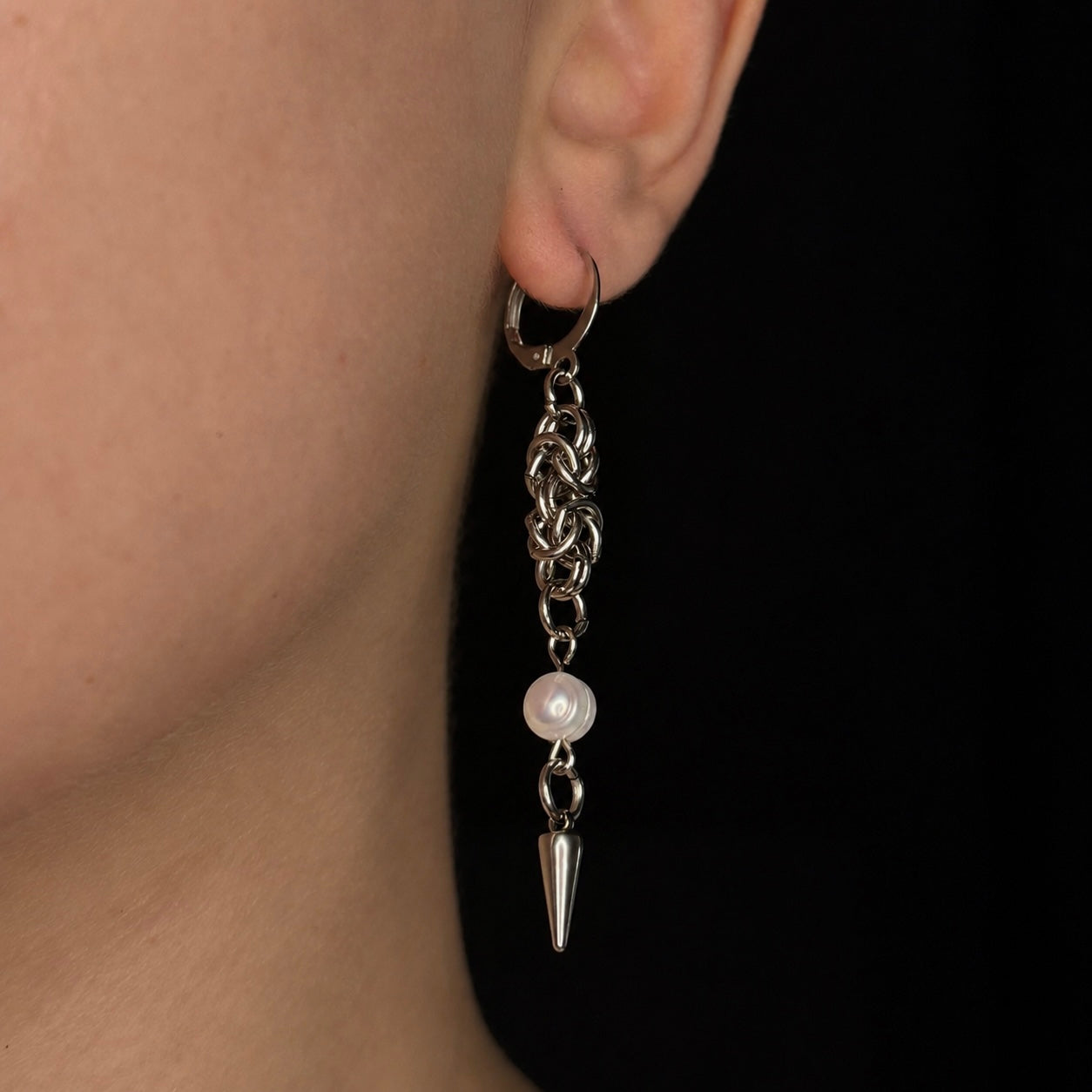 Nocturne Chainmail Earrings
