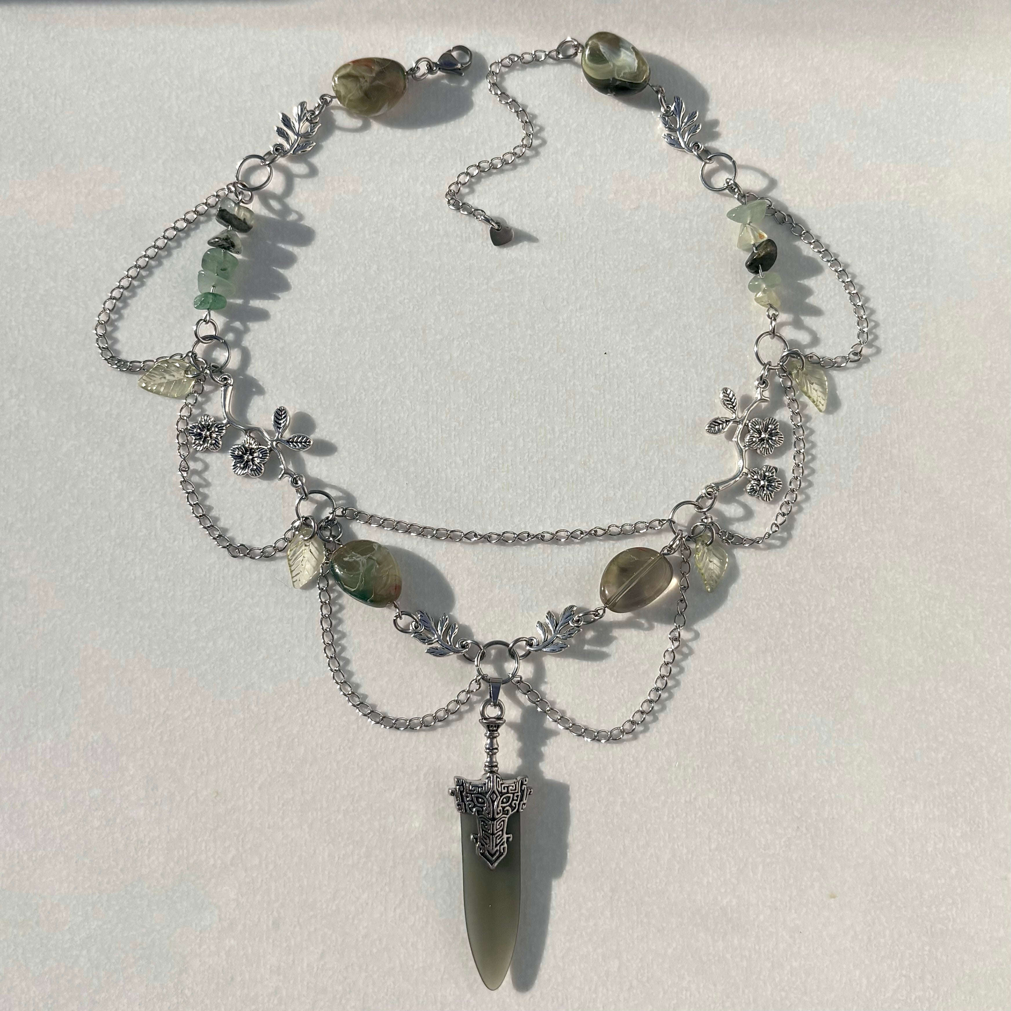 Moss Blade Necklace