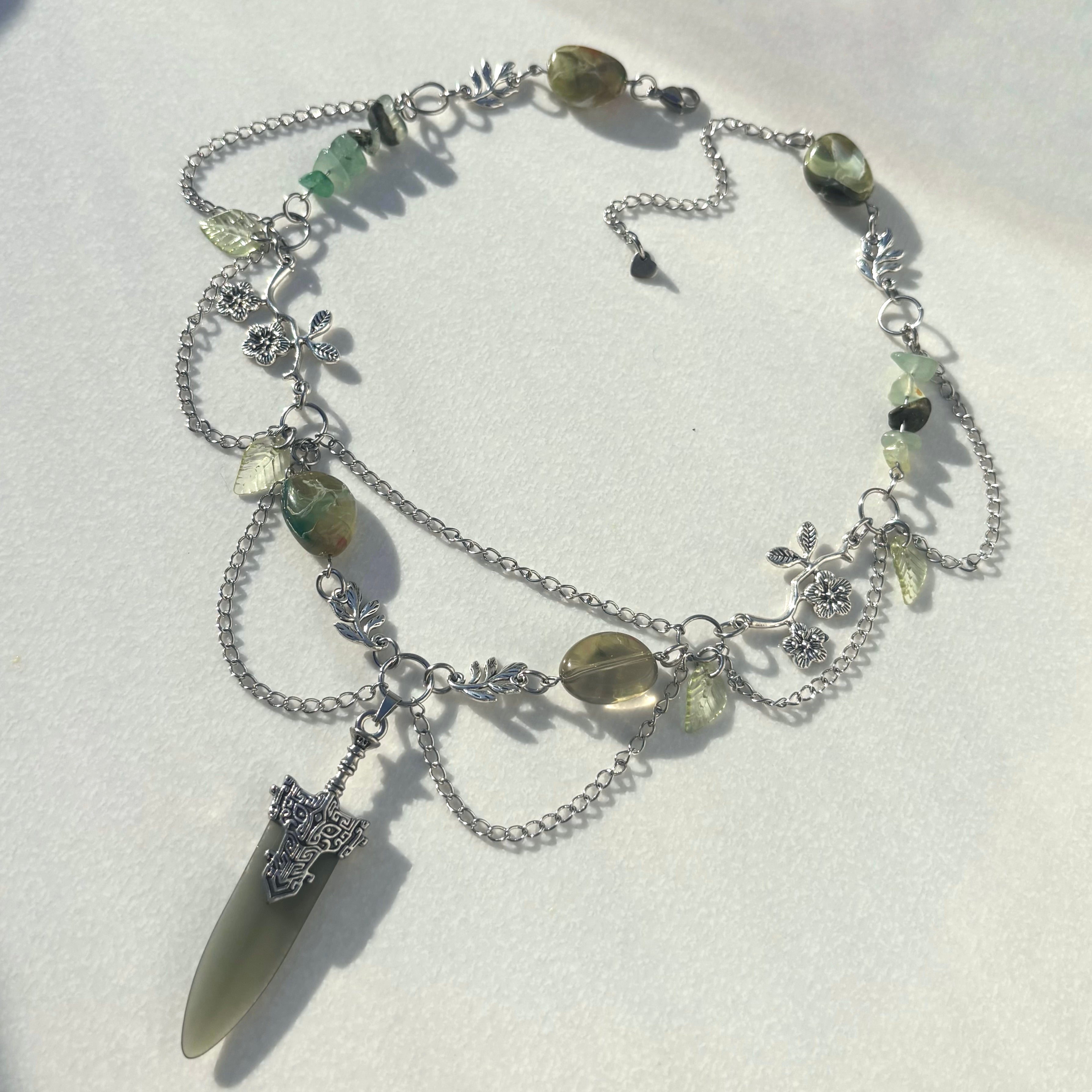 Moss Blade Necklace