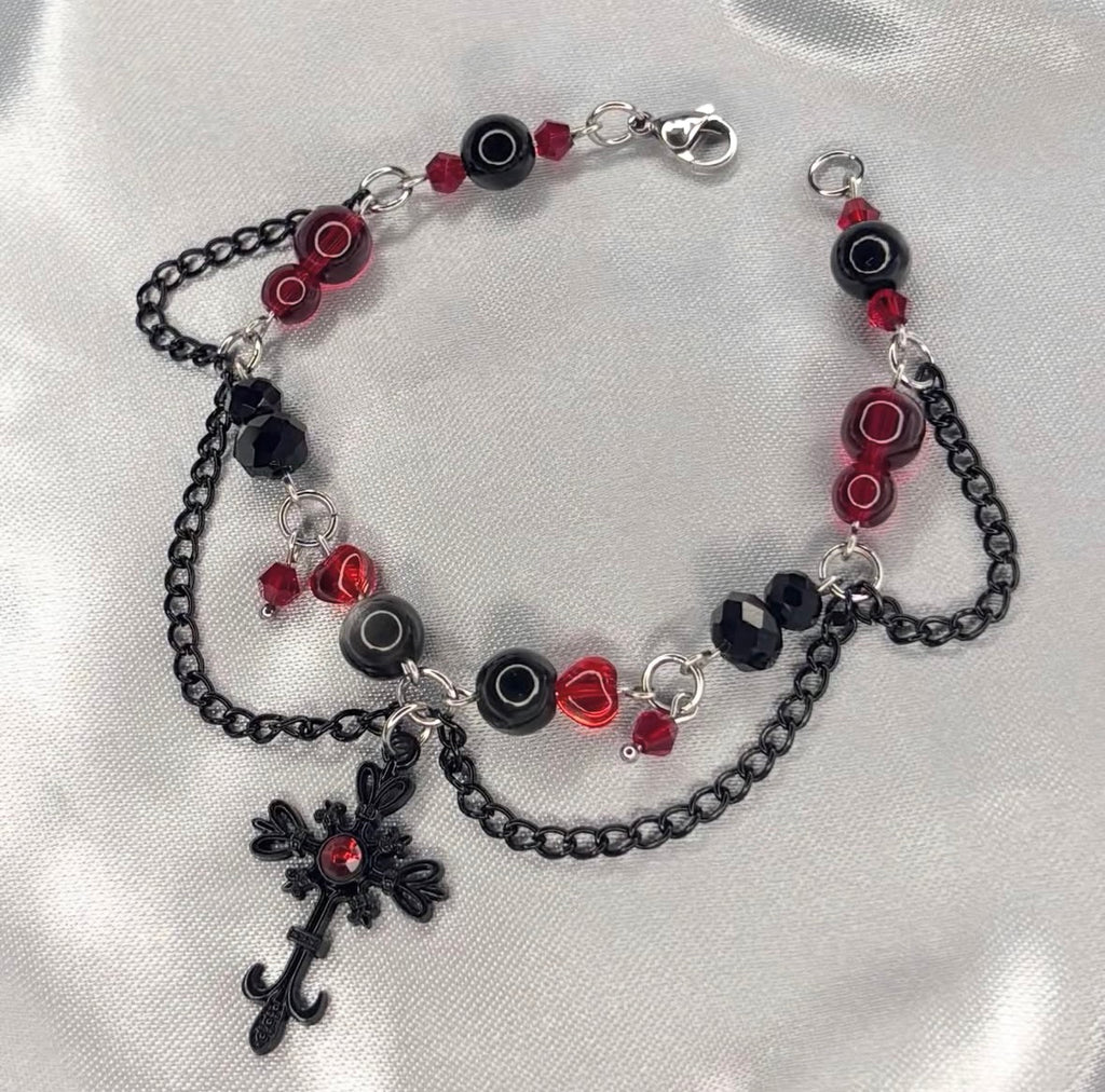 Layered Cross Bracelet
