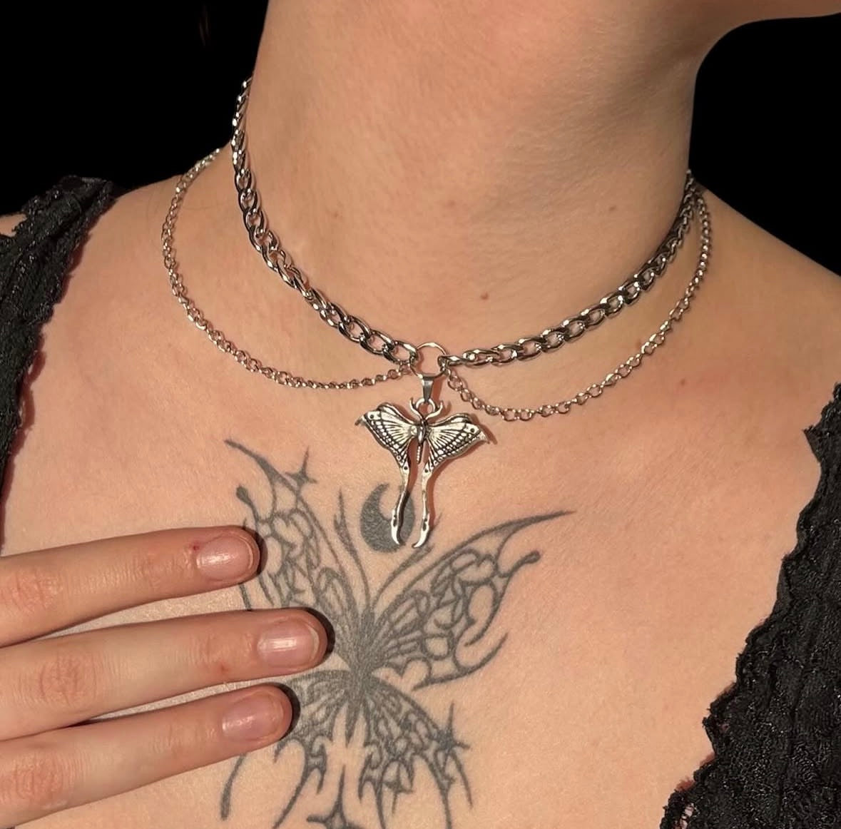 Moon Moth Necklace