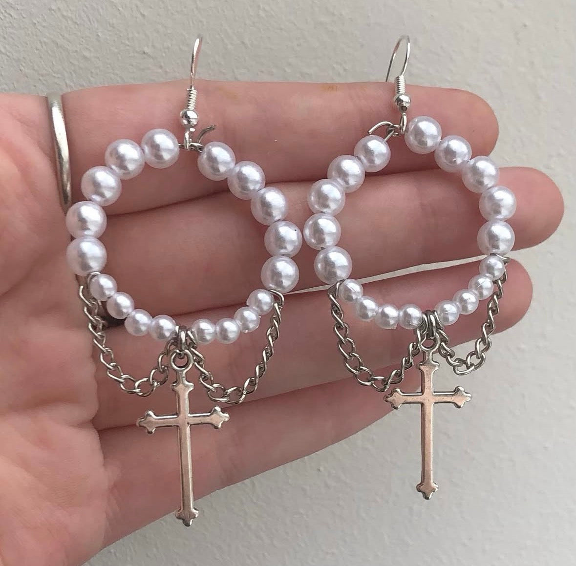Pearl Ring Earrings