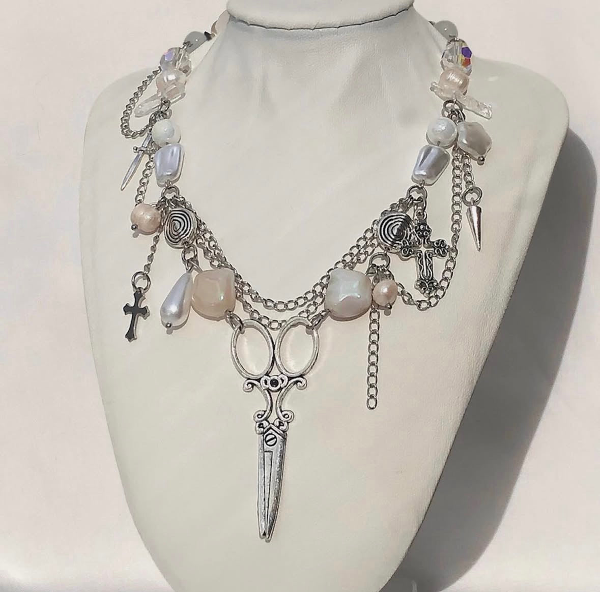 Whimsical Scissors Necklace