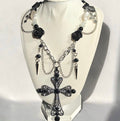 Black Widow Cross Necklace