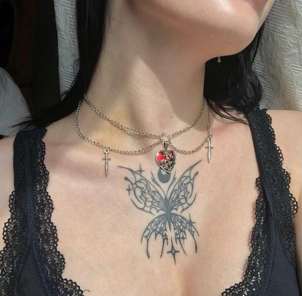 Two Of Swords Necklace