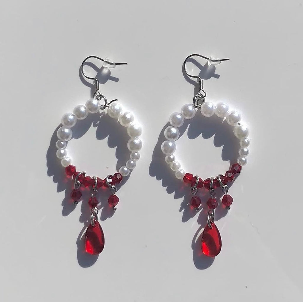 Bloody Pearl Earrings