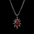 Soldered Red Teardrop Necklace