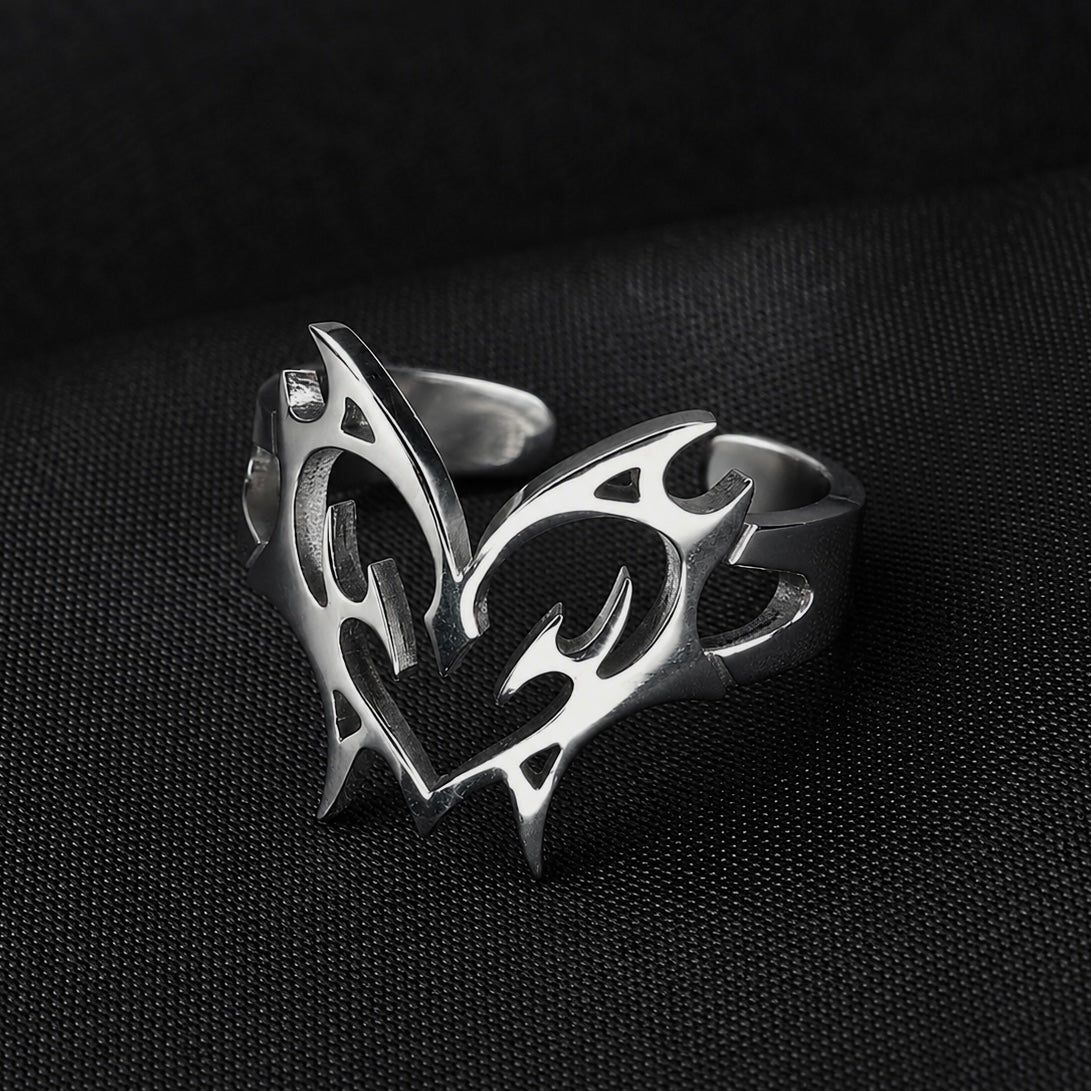 Tribal Heart Ring