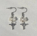 Winged Key Earrings