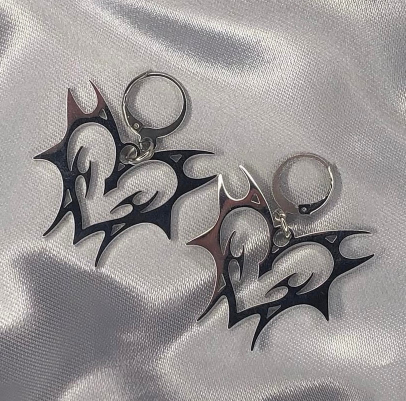 Tribal Heart Earrings