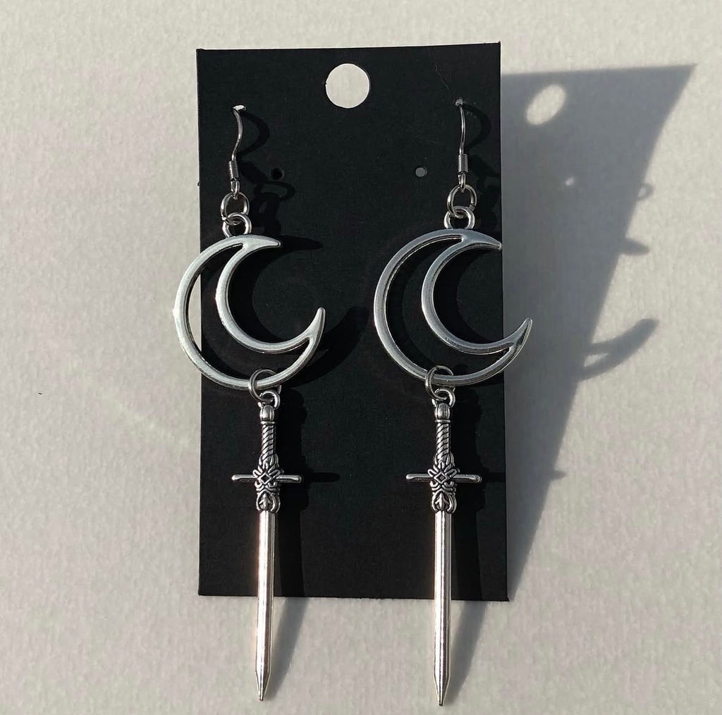 Luna Sword Earrings
