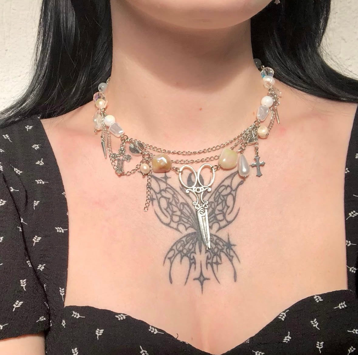 Whimsical Scissors Necklace