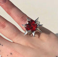 Soldered Thorned Heart Ring