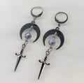 Luna Dagger Stainless Steel Earrings