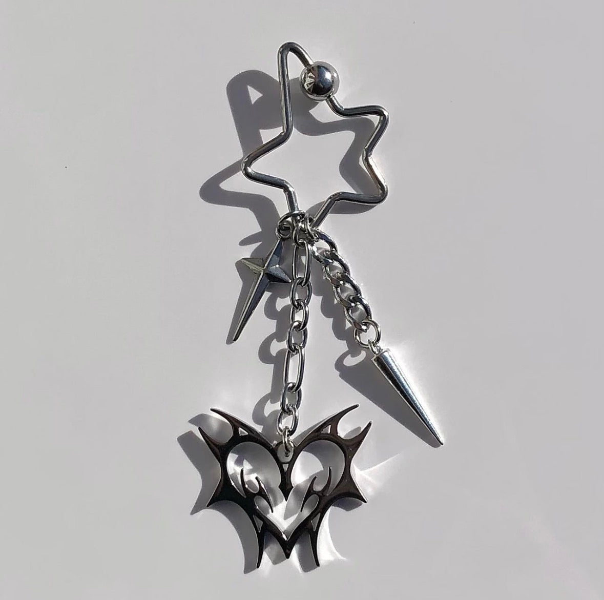 Tribal Heart Keychain