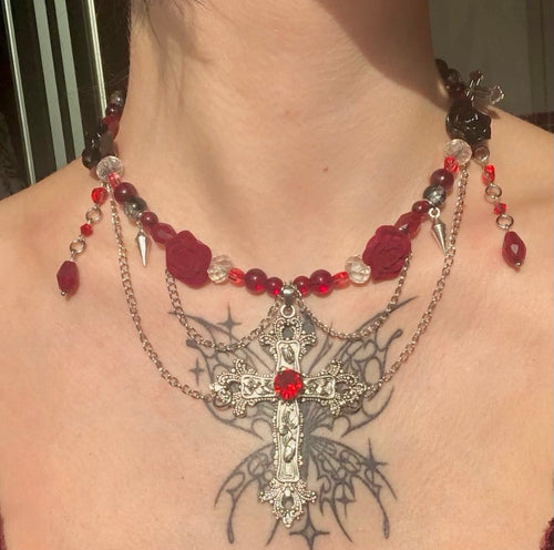 Ambrosia Cross Necklace