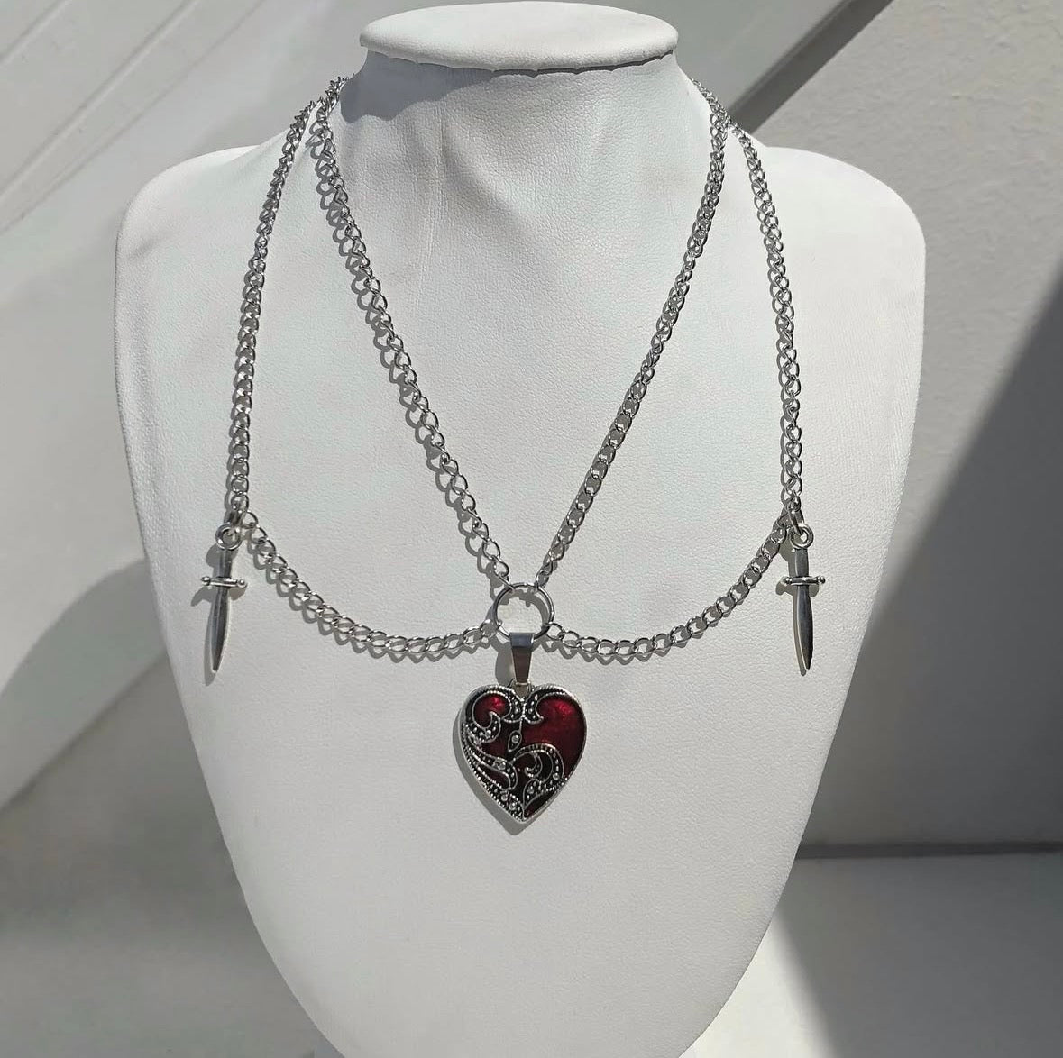 Two Of Swords Necklace