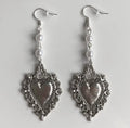Sacred Heart Pearl Earrings