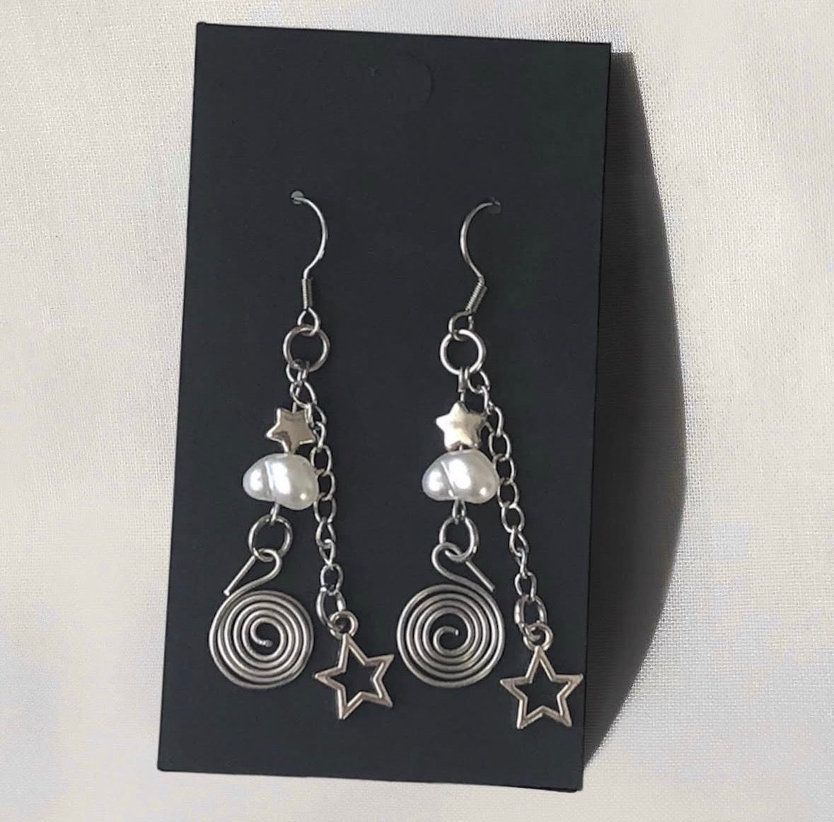 Swirly Star Earrings