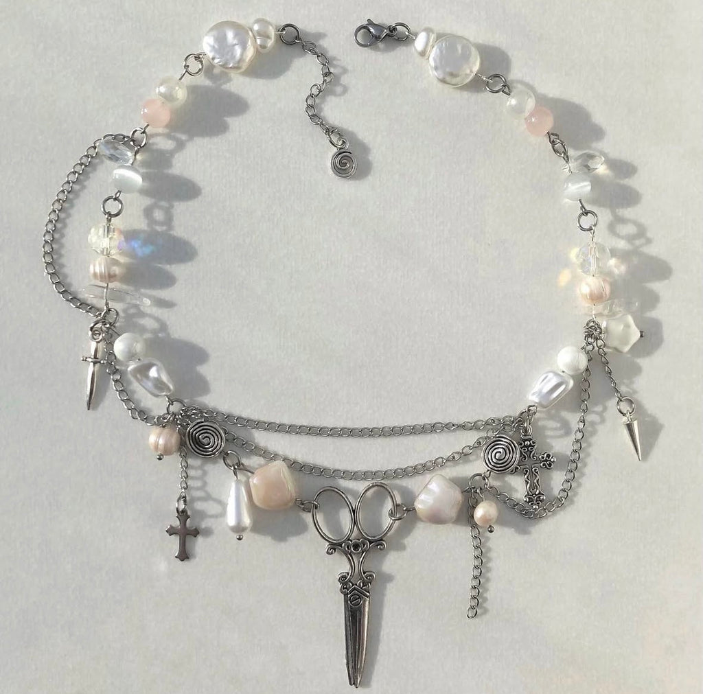 Whimsical Scissors Necklace
