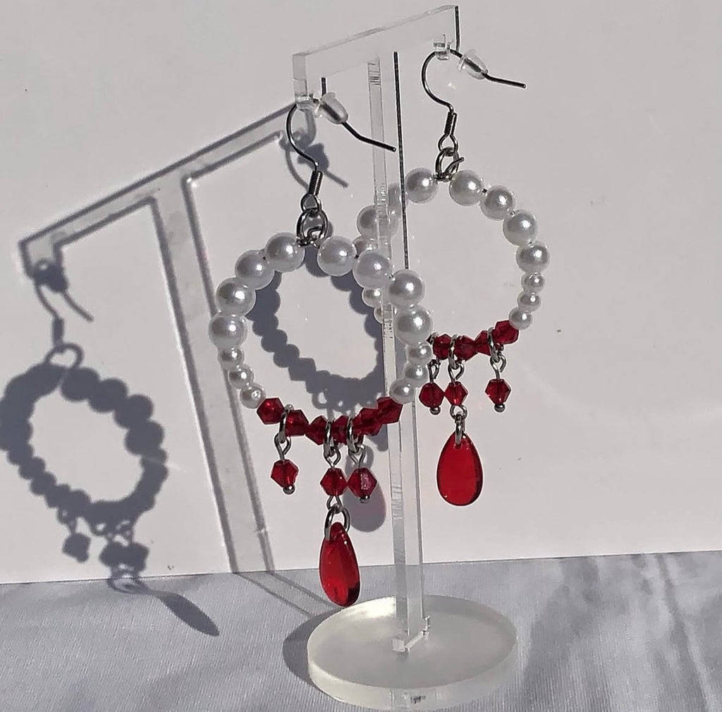 Bloody Pearl Earrings