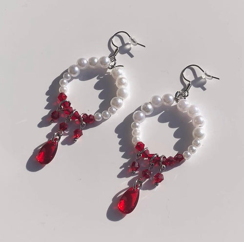 Bloody Pearl Earrings