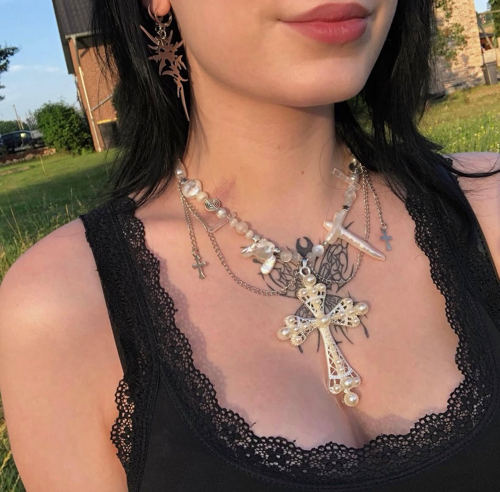 Bellatrix Cross Necklace