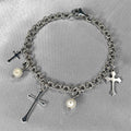 Chainmail Cross Bracelet